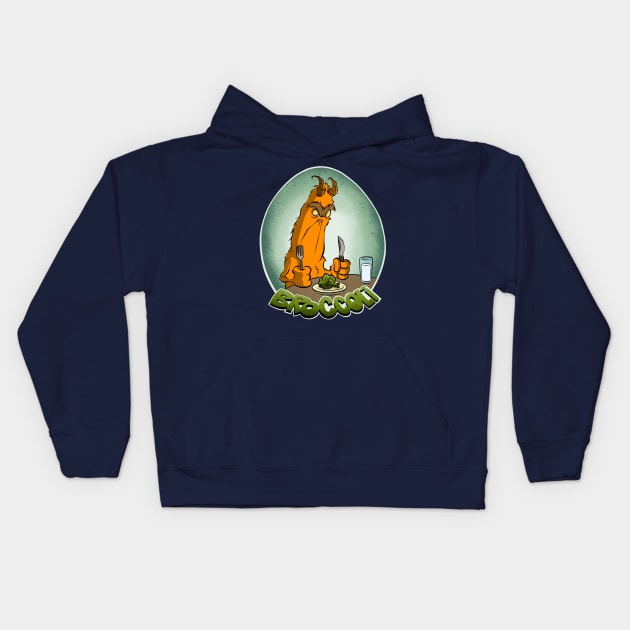 Broccoli Kids Hoodie by westinchurch